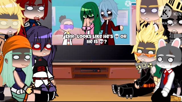 Pro heroes react to “ Blue paint? “ || mha/bnha || my AU || Gacha Life || Gacha || смотреть онлайн