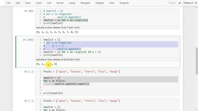 Python List & Dictionary Comprehension смотреть онлайн