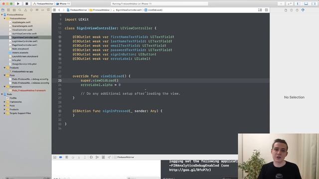 Создаем экран авторизации/регистрации используя Firebase смотреть онлайн