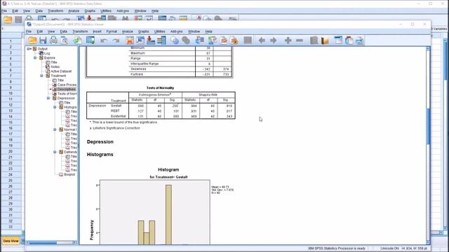 Choosing Between the Kolmogorov-Smirnov and the Shapiro-Wilk Tests of Normality using SPSS смотреть онлайн
