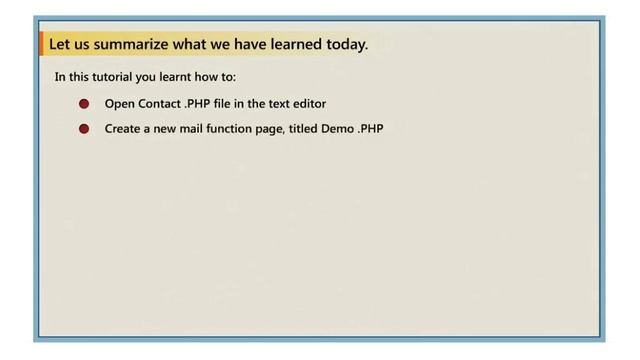 Summary of Creating Mail Function Using PHP смотреть онлайн