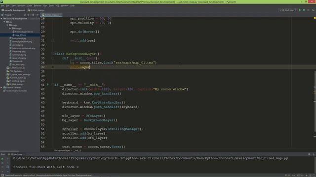 cocos2d python - 09 - loading Tiled maps смотреть онлайн