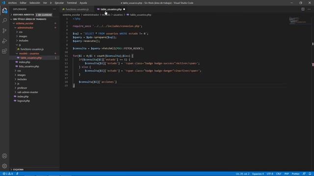 como hacer un sistema escolar en PHP, MYSQL, PDO, AJAX, DATATABLE, seccion de Usuarios, parte #6 смотреть онлайн