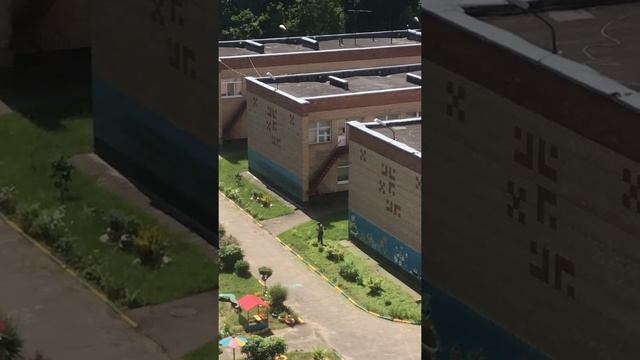 Ежедневный покос травы в детсаде МАДОУ № 18 Железнодорожный смотреть онлайн