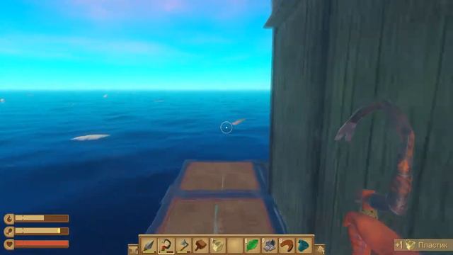 RAFT (COOP) - НАШЛИ ОГРОМНЕЙШИЙ ОСТРОВ С ЖИВОТНЫМИ! МНЕ ПРИЛЕТЕЛО КАМНЕМ В ГОЛОВУ! смотреть онлайн