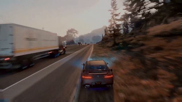 GTA5 Graphics - Natural Vision Remastered + PRSA - Mercedes AMG GT63S смотреть онлайн