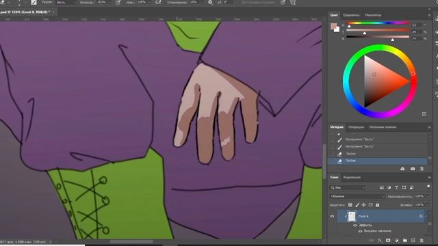 Процесс выполнения digital арта. смотреть онлайн