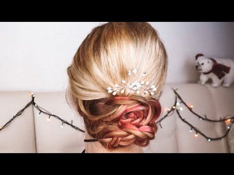 Прическа на Новый год ❅ Простая прическа на длинные волосы / Easy Holiday Hairstyle - Beautymaker смотреть онлайн