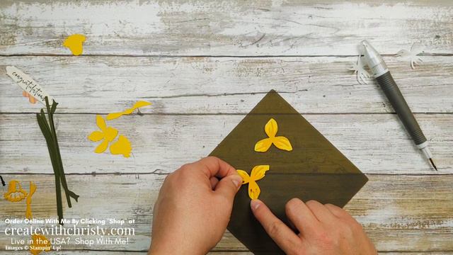 A Pretty Spring Congratulations Card - How To Use The Stampin' Up! Daffodil Dies