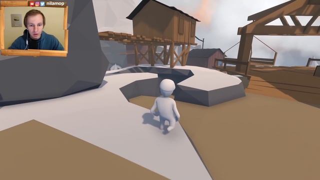 МОЛОЧНЫЙ ЧЕЛОВЕЧЕК В ТЕРМИНАЛЕ | HUMAN: FALL FLAT #21 смотреть онлайн