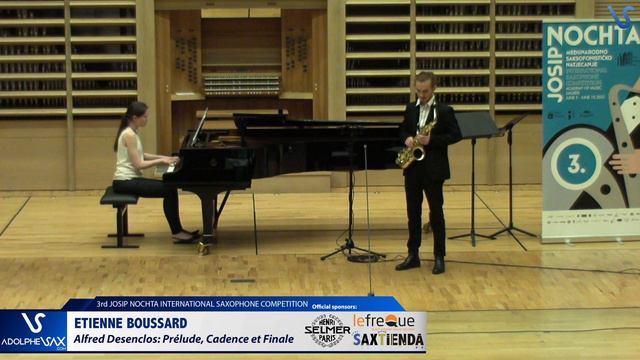 Etienne Boussard plays Prelude, Cadence et Finale by Alfred Desenclos смотреть онлайн