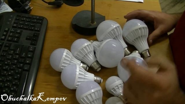 Светодиодные Лампочки Из Китая (3, 9, 20 Ватт) Распаковка и Проверка смотреть онлайн