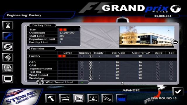 Grand Prix World: Stewart Career Mode - Part 16 - End of the 1999 Season смотреть онлайн