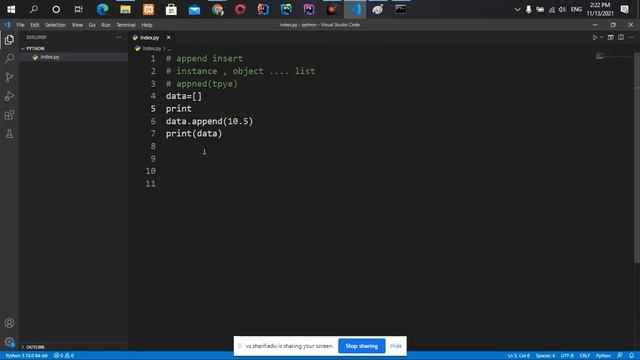 part69 آشنایی با تابع append,insert در python смотреть онлайн