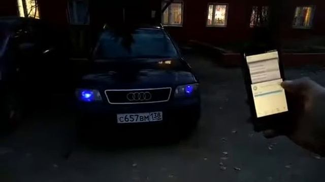 Управление цветом фар с телефона смотреть онлайн