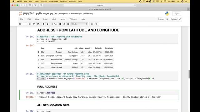 Python Geocoding & Distance Measurement with GeoPy смотреть онлайн