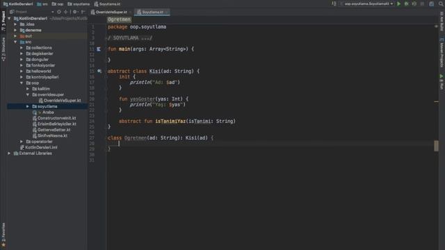 Kotlin Dersleri #31 - Soyutlama (Abstraction) смотреть онлайн