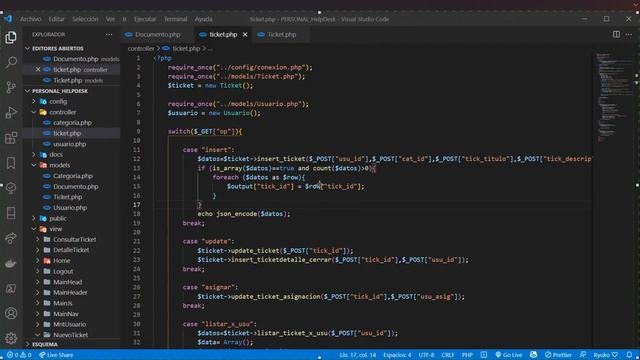 Grabación de Actualización del Sistema de Mesa de Ayuda HelpDesk смотреть онлайн