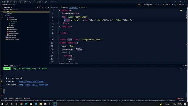 Vue js / Поведение компонентов и сравнение с React. смотреть онлайн
