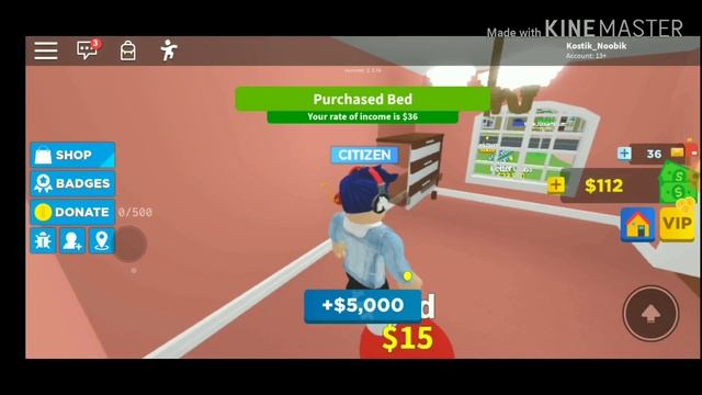 Прокачиваемся в Roblox, в режиме Home Tycoon 2.0. смотреть онлайн