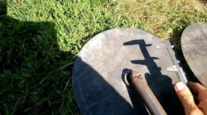 Диски загартачи. Самодельная картофелесажалка.