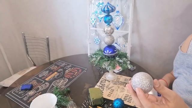 Поделки переделки с fix price. Новый год венок из шаров, символ года, новогодняя композиция. смотреть онлайн