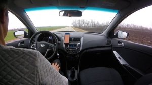 Hyundai Solaris 1.6 АТ - разгон от 0 до 100, от 0 до 120