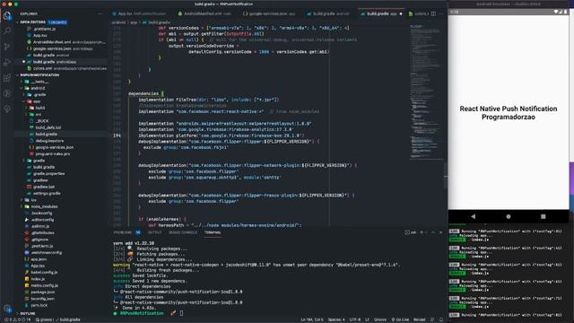 Push notifications com React Native смотреть онлайн