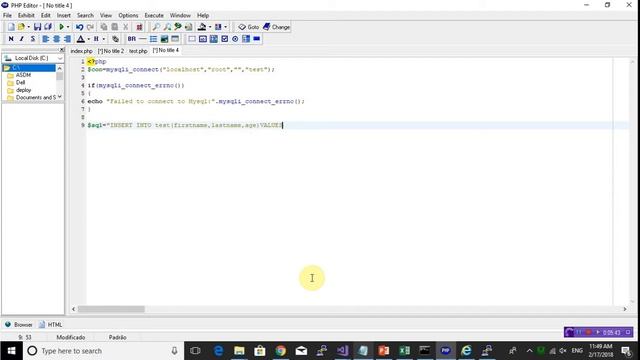 Php and Mysql insert records in mysql database using Mysqli смотреть онлайн