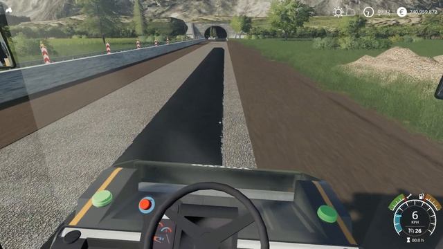 Farming Simulator 19 - VOLVO DD105 Road Roller Compaction Of Asphalt Road смотреть онлайн