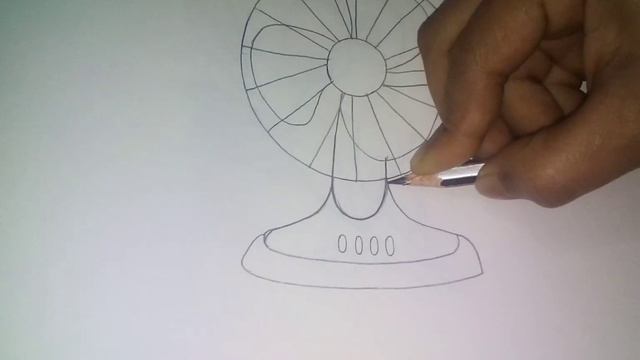 How to draw a Table fan step by step || Made by Monika || смотреть онлайн