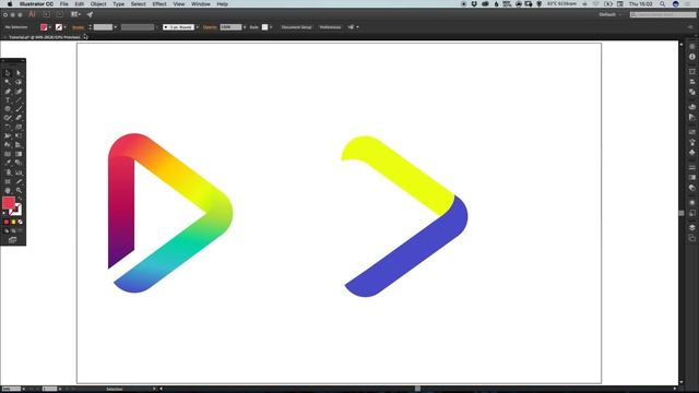 Design a Gradient Logo Illustrator Tutorial смотреть онлайн