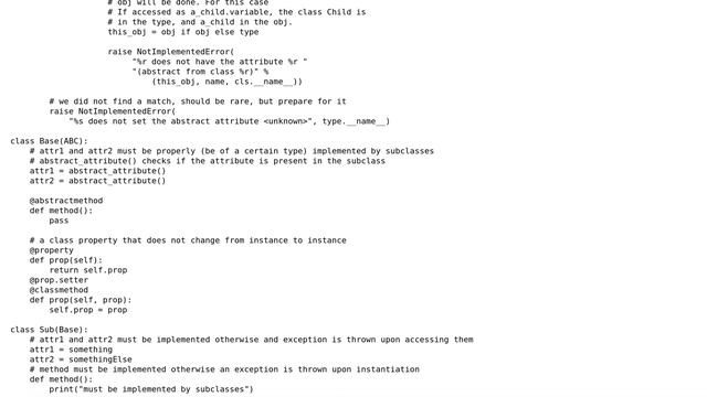 Code Review: Python proper abstract class and subclassing with attributes and methods смотреть онлайн