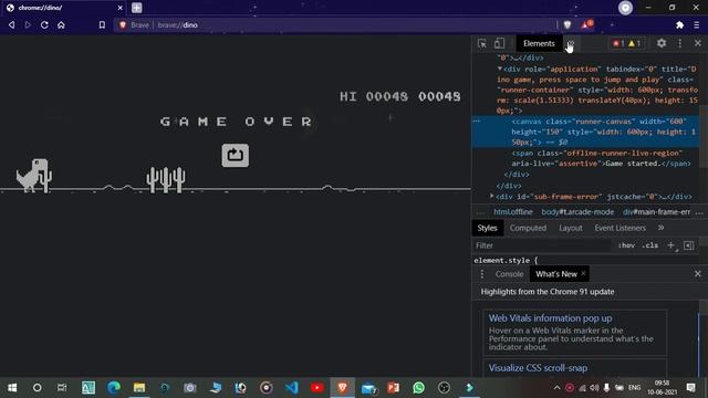 Automate chrome Dino game || Hack chrome Dino game || Dino game Automation || python project смотреть онлайн