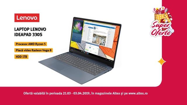 Laptop Lenovo IdeaPad 330S-15ARR | SUPER-OFERTE смотреть онлайн