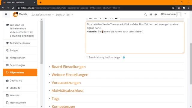 Wie kann ich Teilnehmende kartenunterstützt ins E-Training einbinden? - Moodle 3.11 - Plugin Board смотреть онлайн
