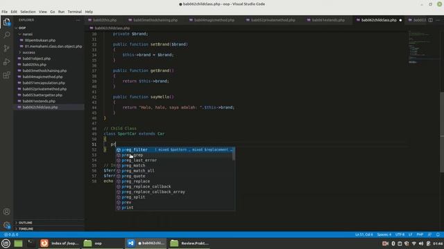 06.2. Konsep dan Teknik OOP PHP: Inheritance - Menambah Property dan Method Child Class смотреть онлайн