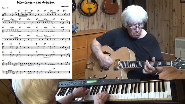 Moondance - Jazz guitar & piano cover - Yvan Jacques смотреть онлайн