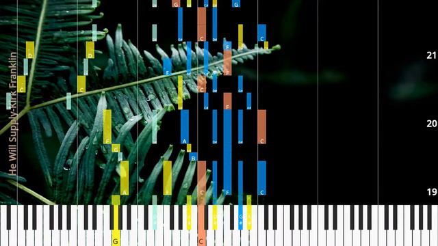🎹He Will Supply, Chord & Lyrics, Kirk Franklin, Synthesia Piano смотреть онлайн