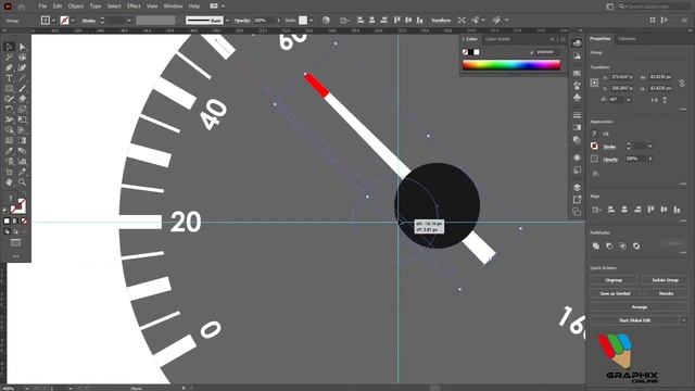 Speedometer | Illustration Speed Art | Adobe Illustrator Speed Art By Graphix Online смотреть онлайн