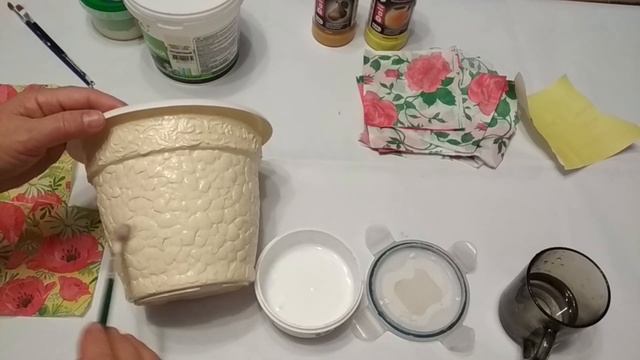 О !!! Какая красота!!!Декупаж салфетками + шпатлёвка смотреть онлайн