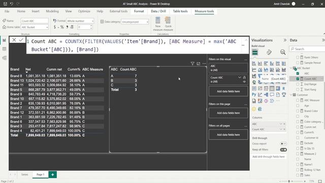 Power BI ABC Analysis using Window function, Dynamic Segmentation смотреть онлайн