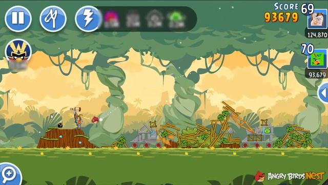 Angry Birds Friends Tournament Week 219-B Levels 1 to 6 Power Up Mobile Compilation Walkthroughs смотреть онлайн