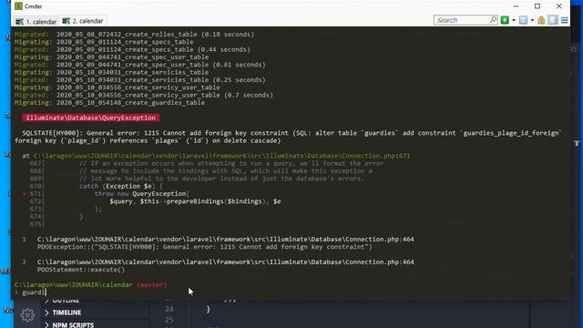 LARAVEL GUARD DASH #46 Cannot add foreign key constraint SOLVED смотреть онлайн