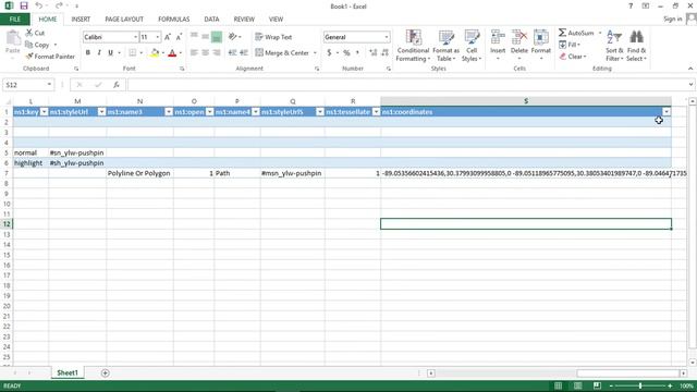 Export Coordinates from Google Earth to Excel смотреть онлайн