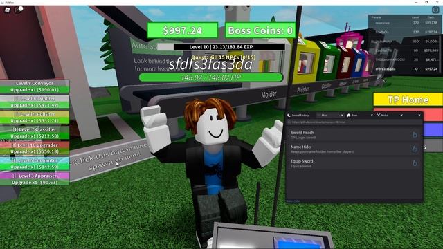 [NEW] Sword Factory Script Hack GUI | 2x Money | *PASTEBIN 2022* смотреть онлайн