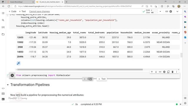 Create Data Transformers Pipeline - Hands-On Machine Learning Book Series - Chapter 2 - Part 5 смотреть онлайн
