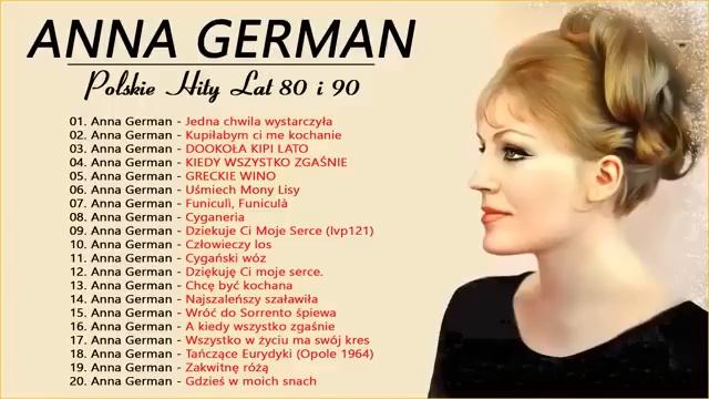 Anna German Największe Przeboje - Anna German Najlepsza Muzyka - Polskie Hity Lat 80 I 90