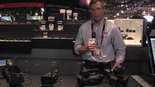 Canon XF405 and XC15 Camcorders at NAB Las Vegas 2018 смотреть онлайн