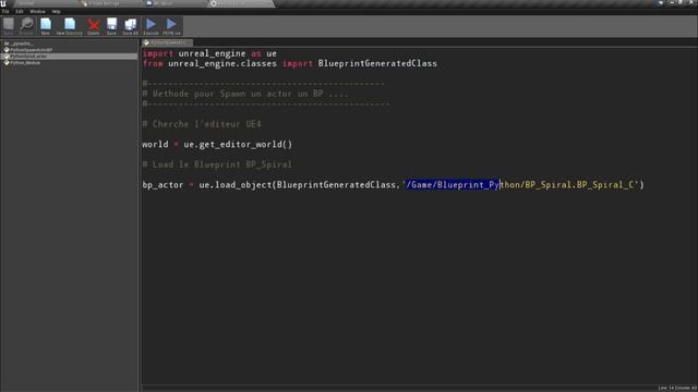 Unreal Engine 4 Spawn un Actor avec Python смотреть онлайн